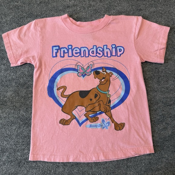 Cartoon Network Other - Vintage Cartoon Network Youth Small Pink Scooby-Doo T Shirt 90s Y2K Friendship
